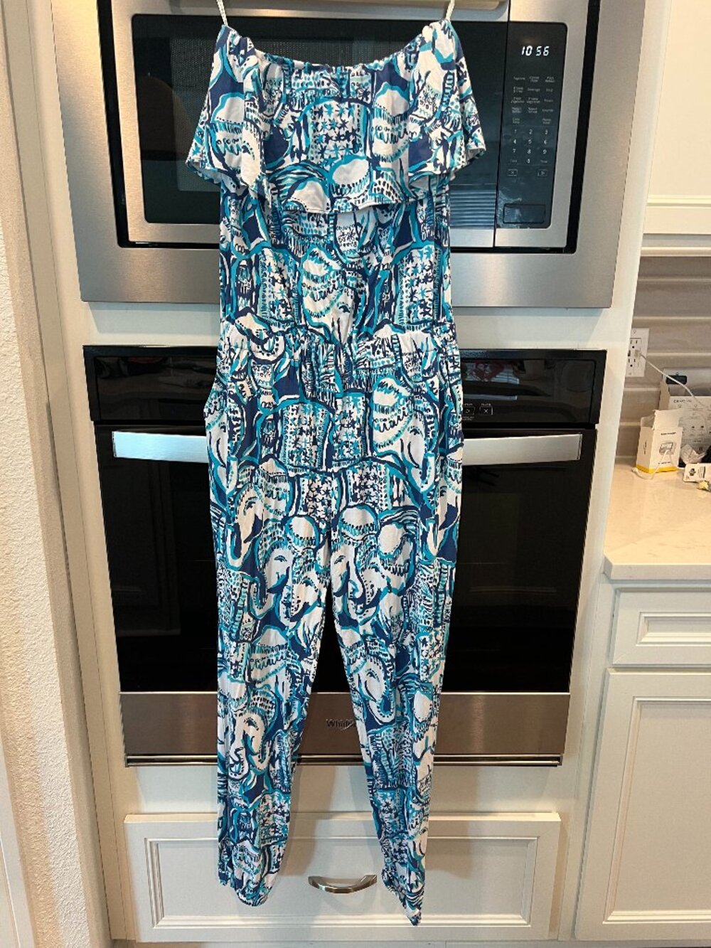 Lilly Pulitzer Aila Off-the-Shoulder Jumpsuit - Size Medium